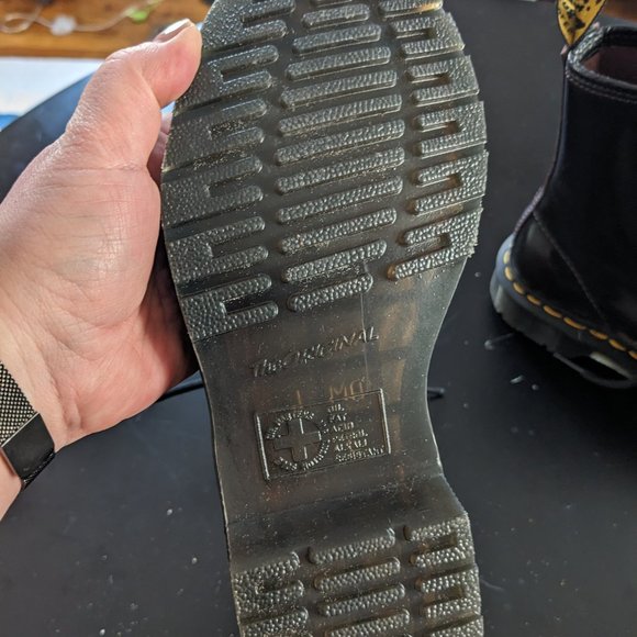 doc martens black cherry patent boot - Picture 4 of 5